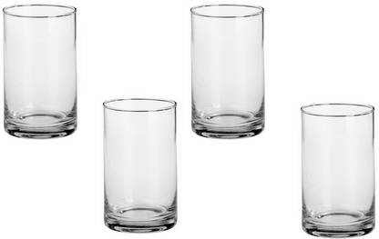 1st Time (Pack of 4) Transparent Multi Use Drinking Glass Set For Water, Juice, Milk, Shake, Cold Drink, Home, Bar -K7 Glass Set Water/Juice Glass
