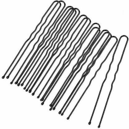 Sharum Crafts Women's U Shape Pins,Jura Pins, Bridal U Pins & Bun Pins for Kids/Girls/Women. (20 Pieces - Black) Hair Pin (Black) Hair Accessory Set