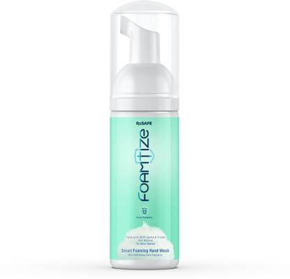 Foamtize Smart Foaming Waterless Sanitizing Hand Wash Hand Sanitizer Bottle + Dispenser