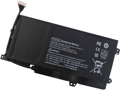 WISTAR PX03XL Notebook Battery for HP Envy 14 Touchsmart M6 M6-K M6-K125DX M6-K015DX M6-K025DX M6-K010DX M6-K022DX 14- K112NR 715050-001 714762-1C1 TPN-C109 TPN-C110 TPN-C111-12 4 Cell Laptop Battery