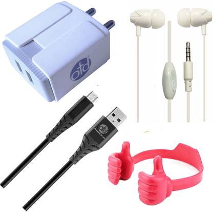 OTD Wall Charger Accessory Combo for Gionee F103 Pro, Gionee F205, Gionee F205 Pro, Gionee F8 Neo