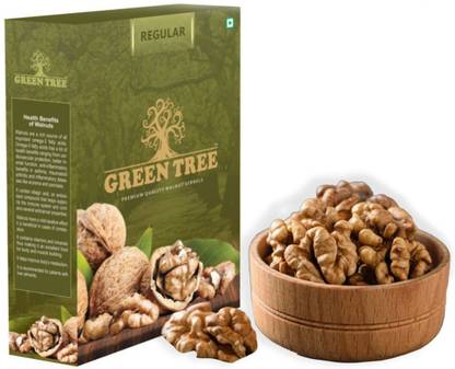 Green Tree REGULAR PREMIUM WALNUT KERNELS (Akhrot) Pack of 1 Walnuts