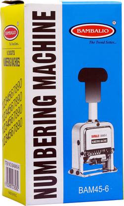 BAMBALIO 6 digits Numbering Machine  Office Set