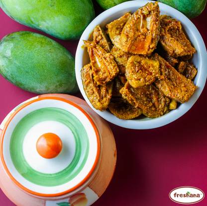 freshana Ramkela Mango Pickle Homemade Ramkela Aam Keri Ka Achar (400g x2) Mango Pickle