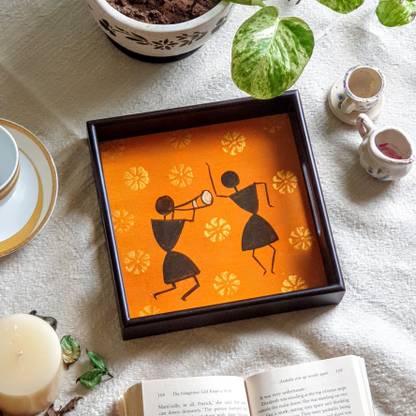 tusha CHAWLA tct-warli-yellow Tray