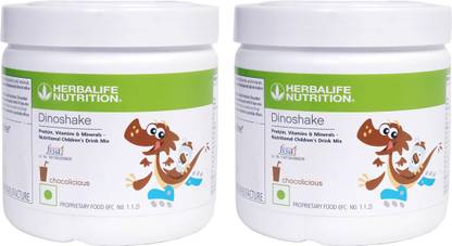 Herbalife Nutrition Dinoshake Chocolate 200 gm children health set of 2 Plant-Based Protein