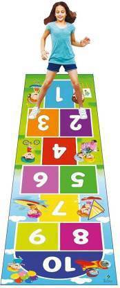 THE CAPACIOUS Hopscotch Jumbo Play Game for Kids & Adults Family Game, Floor Game,Child Learning Game, Count and Jump Floor Games ( 3.5 feet x 8 feet- PVC Flex Material ) (Numeric)