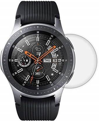 Msons Screen Guard for Samsung Galaxy Watch (46mm case) | Full Glue Screen Protector Accessory Full Coverage Clear Film With Case Friendly