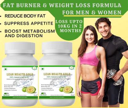 natura herbal Lean Health gold- weight loss and fat burner capsules for men and women