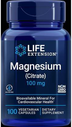 Life Extension Magnesium Citrate 100 Mg 100 Vegetarian Capsules