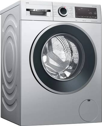 BOSCH 9 kg 1400RPM, Anti Wrinkle, i-DOS system and EcoSilence Drive motor Fully Automatic Front Load Washing Machine with In-built Heater Silver