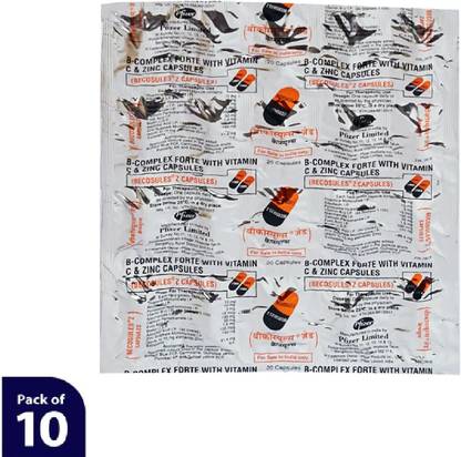 Becosules Z B-Complex Forte with Vitamin C & Zinc Capsules Price in ...
