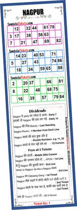 Tambola Tickets nagpur Theme Bingo Housie tickets for Tambola Game (Set of 48 Cards, Printed on Hard Sheet, Premium Quality, Big Size) Board Game Accessories