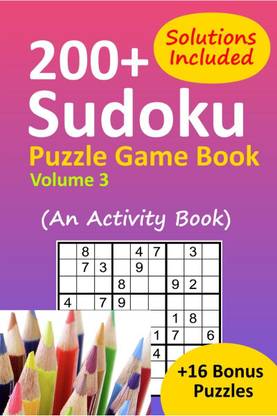 Sudoku Puzzle Game Book Volume 3