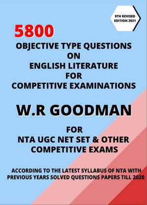 Objective Type Questions on English Literature for Competitive Examinations