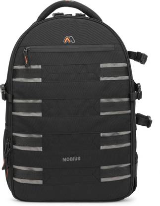 MOBIUS EYE Q PRO 100% WATERPROOF DSLR BACKPACK CAMERA BAG WITH RAIN COVER DSLR CAMERA with Lens 24-105 Lenses - 3 Nos 70-200 OR 150- 600MM and 16-35 24-70 Flash Charger Laptop 17Inches and Tripod.  Camera Bag