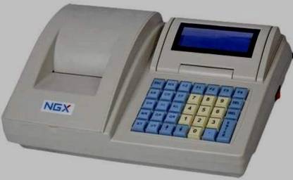 NGX NBP 32TB 2 inch Printer Electronic Cash Register With Long Battery Backup 10000 PLU + 30 types of Reports + GST Ready + Usb + Logo Connectivity: Barcode scanner, Weighing scale, Pendrive Table Top Cash Register