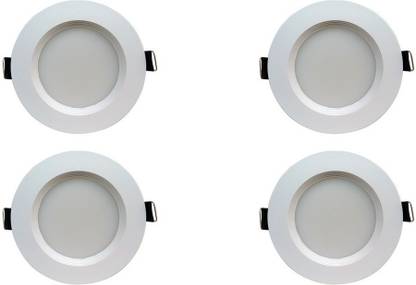 BENE 5w Round Ceiling Light , Color of LED Blue (Pack of 4 Pcs) Recessed Ceiling Lamp