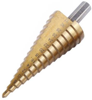 atozshop11 HSS STEEL Step Cone Drill TITANIUM BIT SET HOLE CUTTER 4-32MM HSS STEEL Step Cone Drill