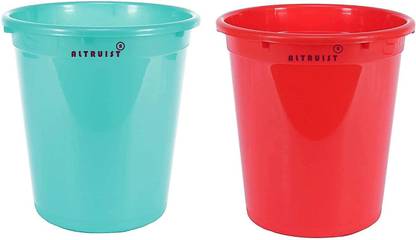 Altruist Plastic Open Smart Garbage Bin Dustbin 8 Liter, Pack of 2 Plastic Dustbin
