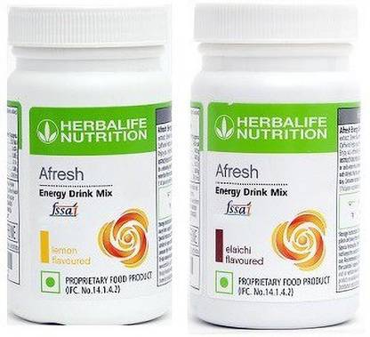 HERBALIFE Set of 4 Afresh Energy Drink Powder-50g-L+E Energy Drink