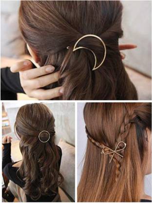 Myra Collection 3 Pack Circle Flower Star Branch Pearl Hair Styling Hair Accessories for Women Hair Pin