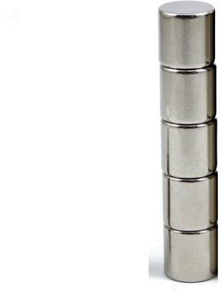 GMT 10x10mm DIY Personalized Multi-Use for Fridge Door Whiteboard Magnetic Map Magnetic Screen Door Bulletin Boards Refrigerators Round Cylinder Magnets (5 pcs) Multipurpose Office Magnets Pack of 5 (Silver) Multipurpose Office Magnets Pack of 5