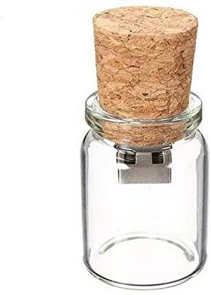 Unique Pendrive GLASS BOTTLE 32 GB Pen Drive Compatible with Audio Player, Desktop Computer, Gaming Console, Laptop, Mobile, Netbook, Tablet, Television USB 2.0 Wood Case