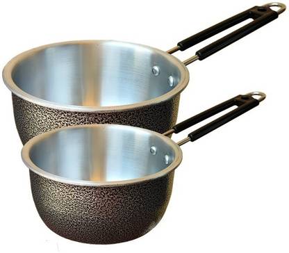 Navghar Sauce Pan 15 cm, 17 cm diameter 1.5 L, 1.7 L capacity