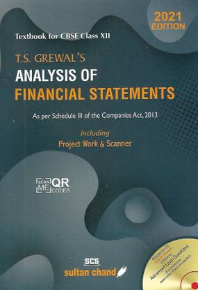Analysis Of Financial Statements Class-12