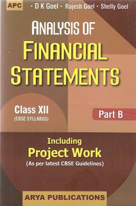Analysis Of Financial Statements Part-B Class-12