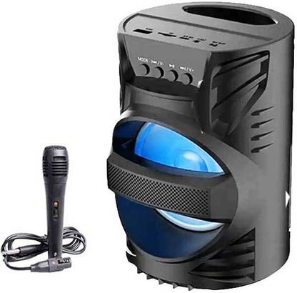 BAGATELLE 3D Ultra Sound Portable Led Light subwoofer sound system with DJ light Carry Handle-Travel MP3 Player