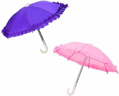 QBIC Mini Toy Umbrella, Lovely Small Rain Gear Doll Accessories for Dolls and Playtime for Kids. Doll Umbrella, Tiny Umbrella Umbrella