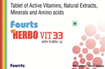 Fourrts Herbo Vit 33 Tablets 10s