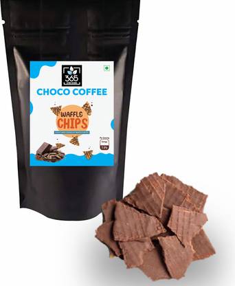 365 STORE TO DOOR Choco Coffee Waffle Chips, 200 gm | Choco Chips | Light and Crunchy Waffle Bites Waffles
