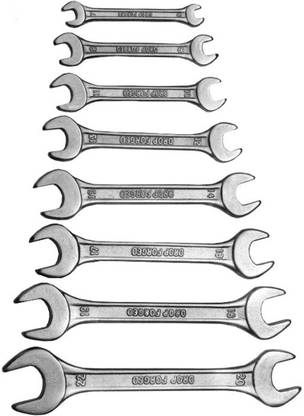 DHATRI TOOLS DOE SPANNER 8 PCS SET 6X22 Double Sided Open End Wrench
