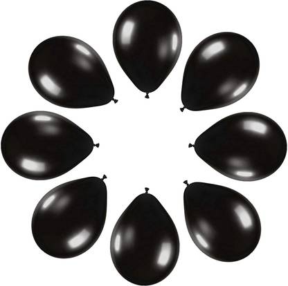 Jizo Solid SMETALBALLONSBLACK-100 Balloon