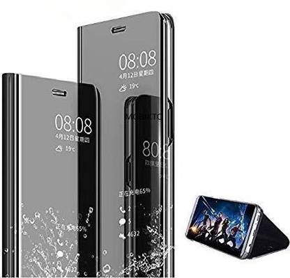Rasmika Front & Back Case for Oppo A9 Mirror View Stand Flip Cover