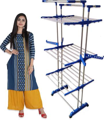 TNC by TNC Steel Floor Cloth Dryer Stand T-CDS-JB2SS-JUMBO-0156