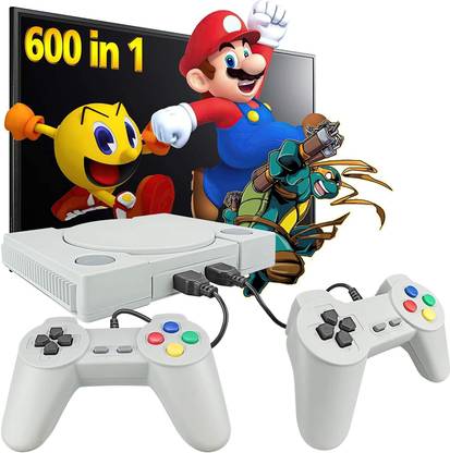 Video Game Set for tv gaming for 2 players with 999 Games Installed | Two Player Tv Led Lcd Gaming Console | Best Birthday Gift for Kids Black Edition