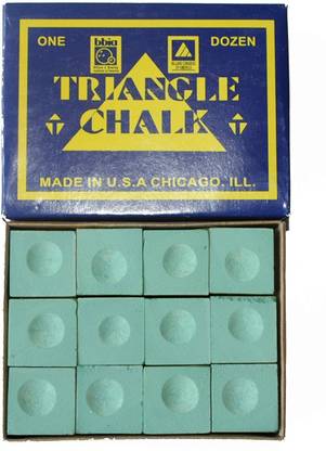 Cuepoint 2589 Snooker And Pool Triangle Green Chalk 12 pcs Snooker, Pool, Billiards Cue Stick