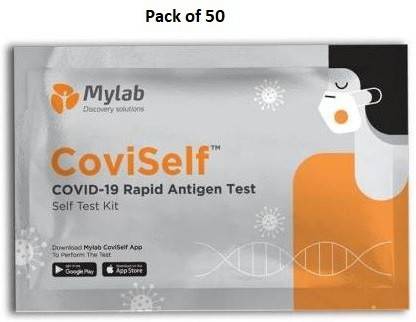 Mylab CoviSelf COVID-19 Rapid pack of 50 Antigen Self Test Kit