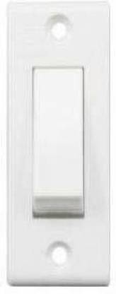 ANCHOR Penta 6 Ampere 240V 1-Way Switch Deluxe (IP20) 38058, White - Pack of 20 6 A One Way Electrical Switch