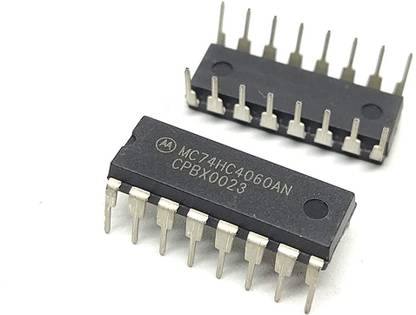 INVENTO 2Pcs 74HC4060D 744060 IC Logic IC Binary Ripple Counter, HC Family, 95 MHz, 1 Gate, 1 Input, 2 V to 6 V Automotive Electronic Hobby Kit