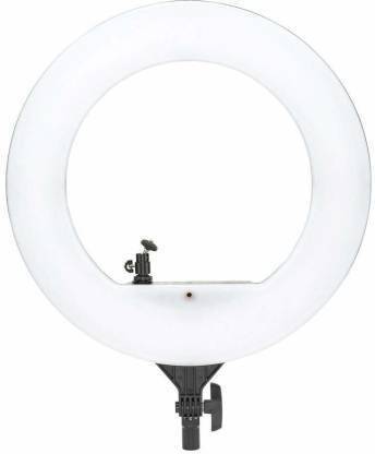 इगो स्टार Professional 18 inch big LED Ring Light with 2 color modes Dimmable Lighting | For YouTube | Photo-shoot | Video shoot | Live Stream | Makeup & Vlogging | Compatible with iPhone/ Android Phones & Cameras (DRL 18H) 5200 lx Camera LED Light रिंग फ्लैश