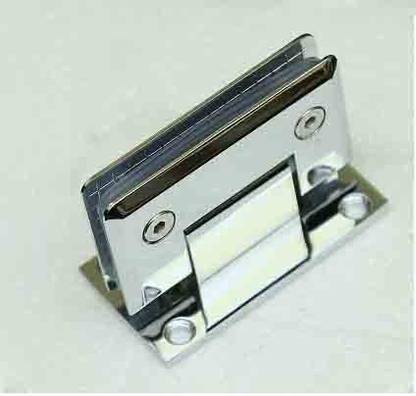 DIJA WALL TO GLASS HINGES CP MIRROR FINISH 180 DEGREE MOVEABLE Pivot Hinge