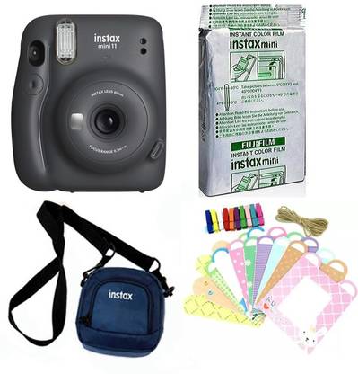 FUJIFILM Instax Mini 11 Instant Camera Mini 11 Instant Camera with 10 sheets film roll + camera case + bunting2 Instant Camera