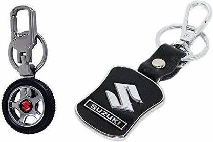 V E Attractive Design Leather Keychain (Pack of 2) Key Chain