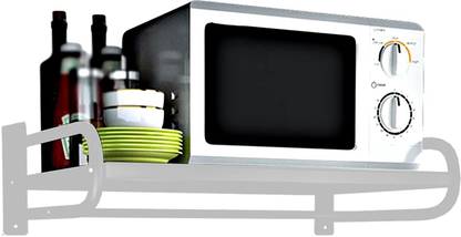 milad Containers Kitchen Rack Iron Wall Mounted Metal Microwave Oven Shelf Storage, Multi-Purpose Usage