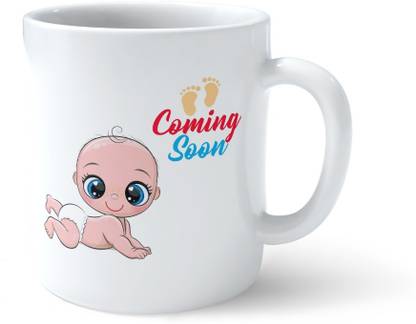 Ashani creation soon to be mom Printed Pregnancy Gift for Pregnant Wife, Sister, Women Ceramic Coffee Mug